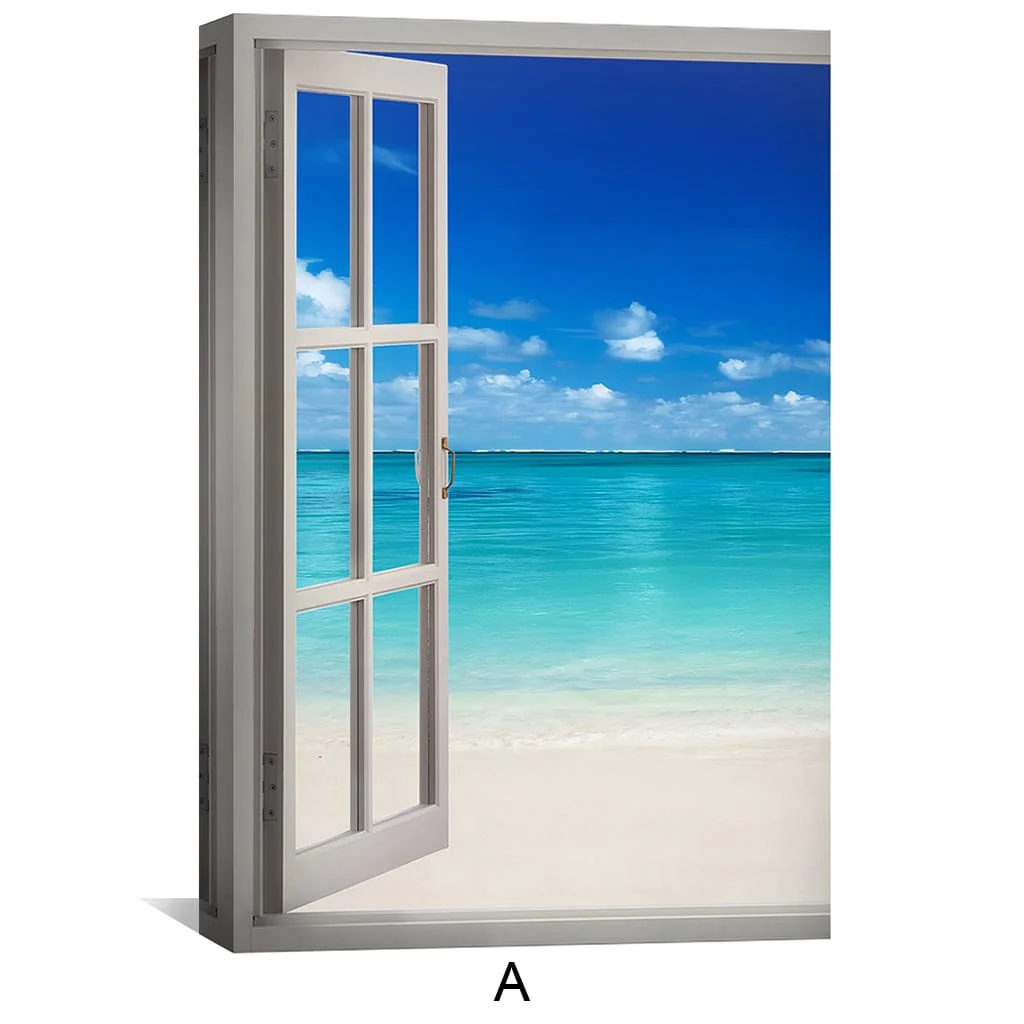 Window to the Beach Canvas - Image 5
