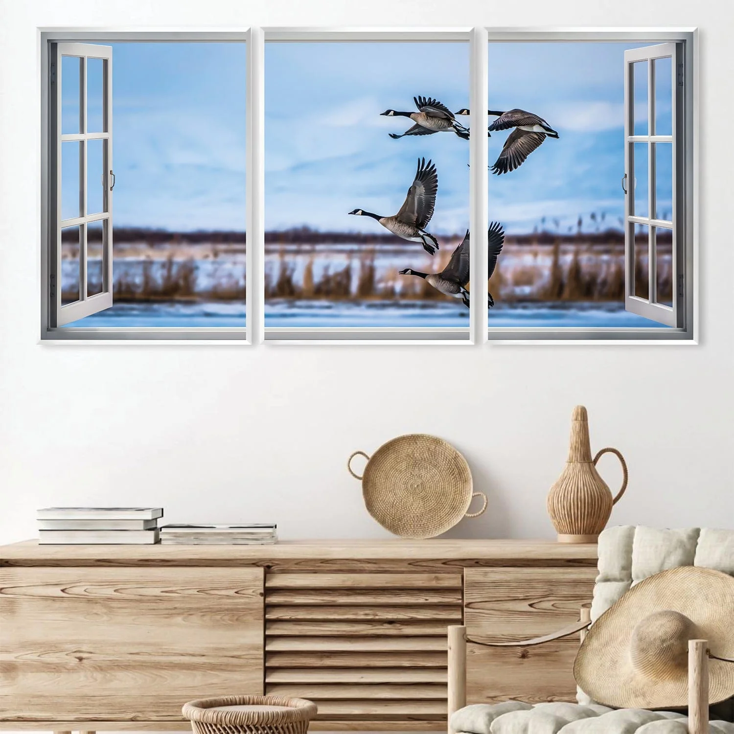 Window to the Geese Canvas - Image 3