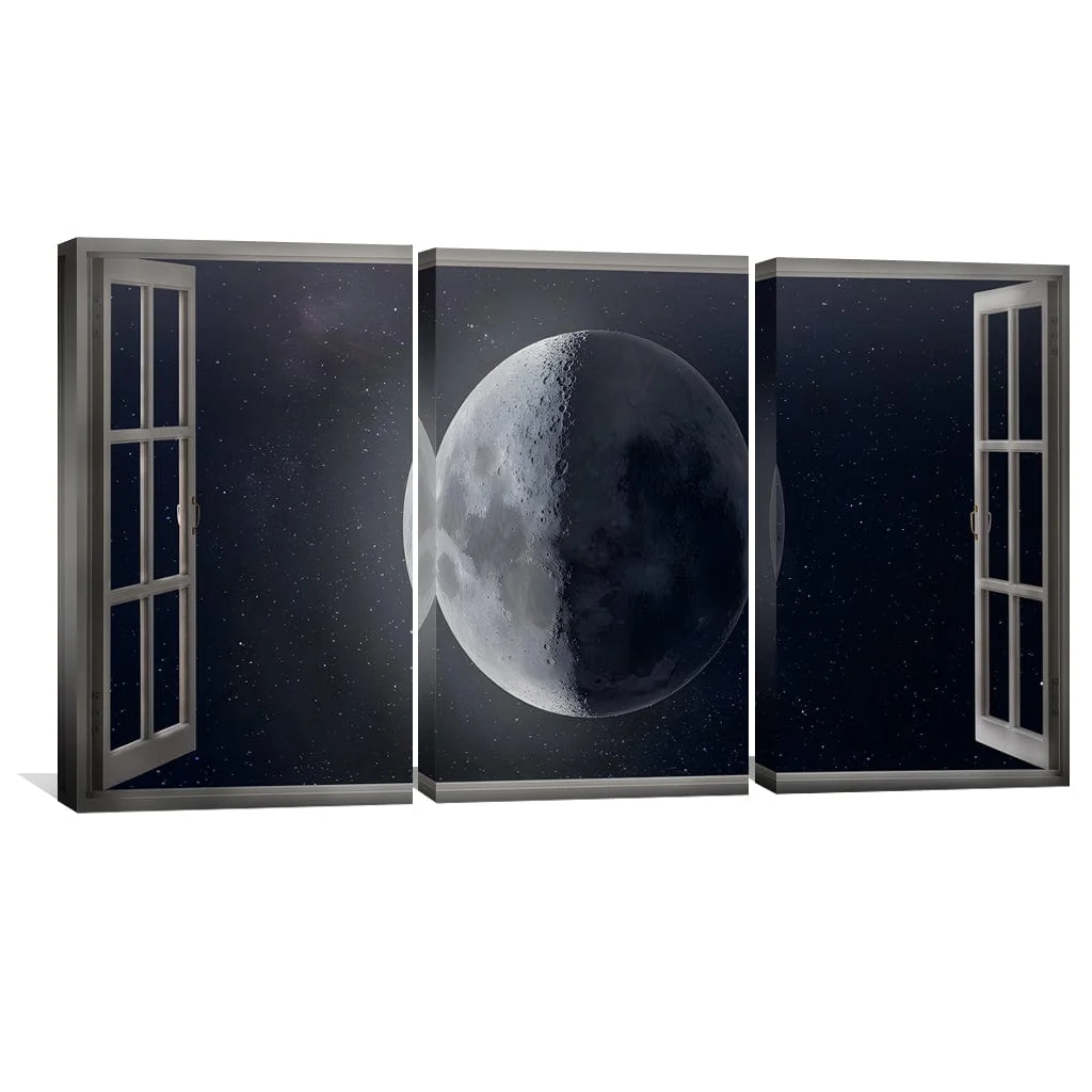 Window to the Moon Canvas - Image 4