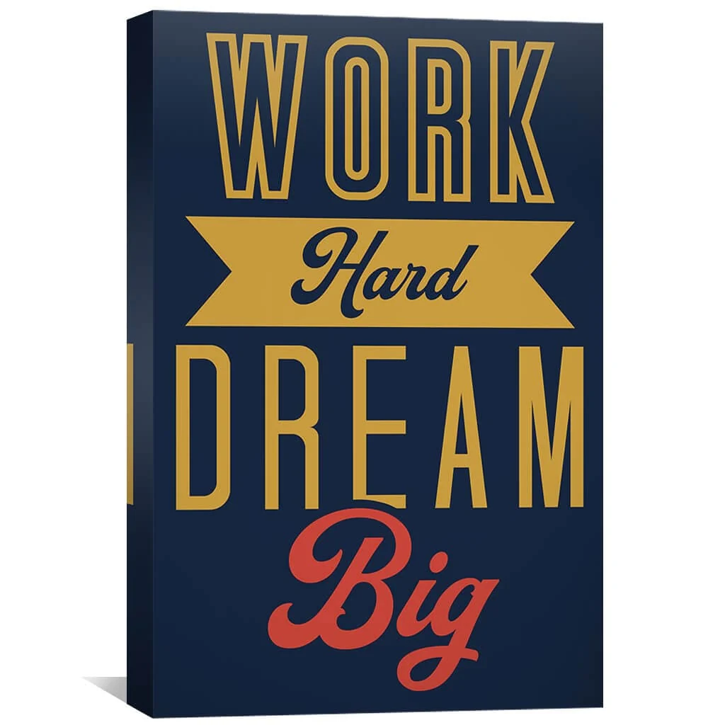 Work Hard Canvas - Image 2
