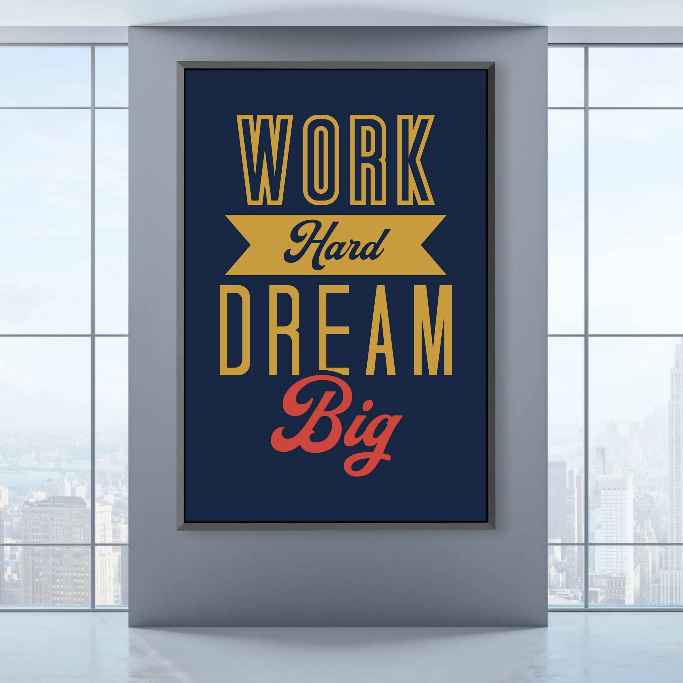 Work Hard Canvas - Image 3