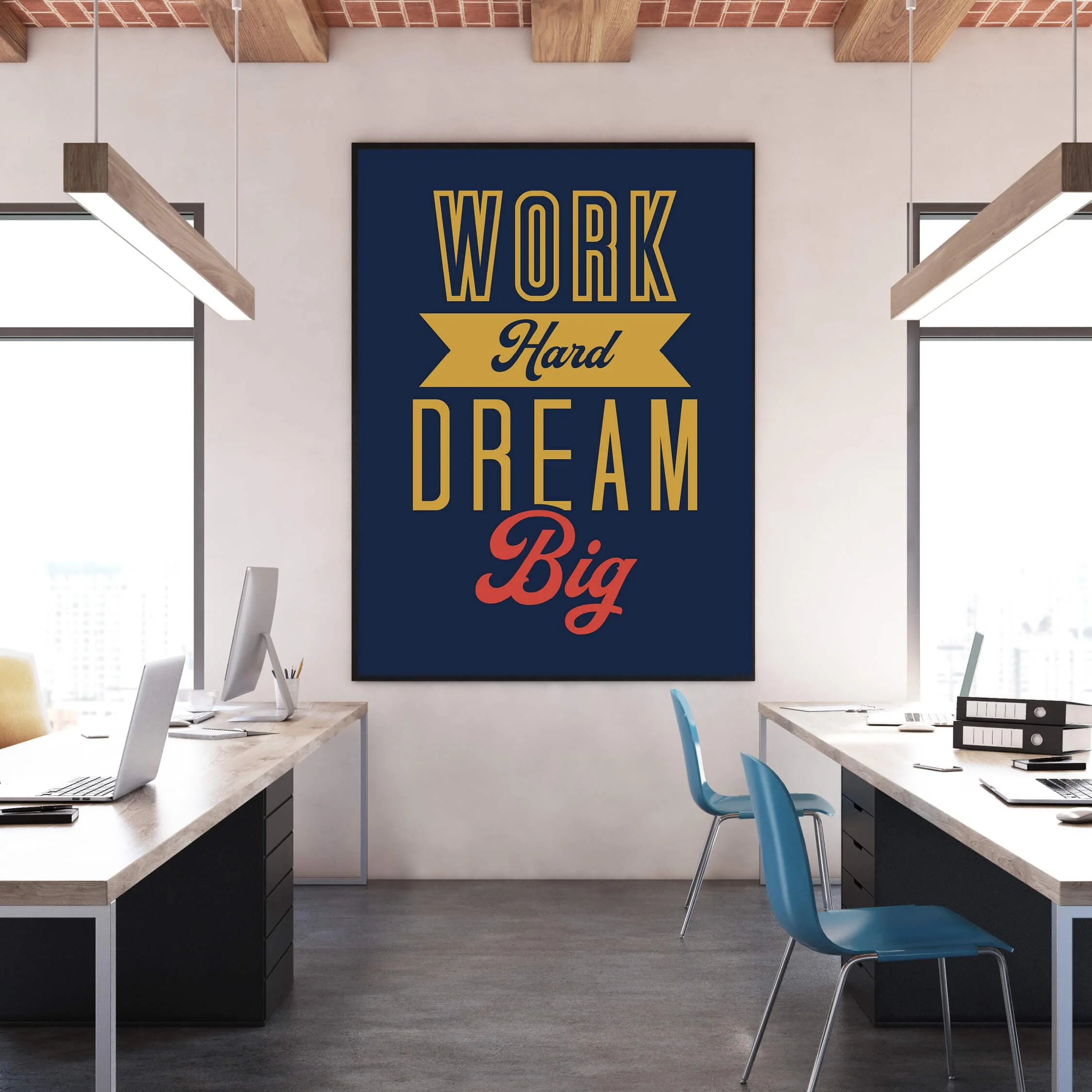 Work Hard Canvas - Image 4